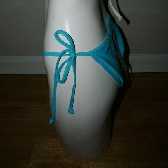 Vicky Moreinis Turquoise Tie Side Pant size M is NWT - Picture 4 of 5